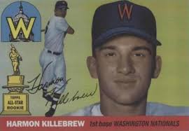 Lot (2) 2021 Topps Heritage Stars Bubble Gum Hank Aaron Harmon Killebrew  (DY96)