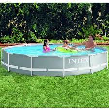 piscine tubulaire prism frame ronde 3 66 m x 0 76 m de intex piscine tubulaire