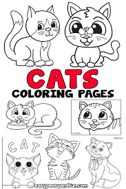 Free printable cat coloring pages for adults. Cat Coloring Pages Easy Peasy And Fun