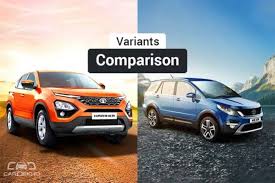 Tata Harrier Vs Tata Hexa Variants Comparison