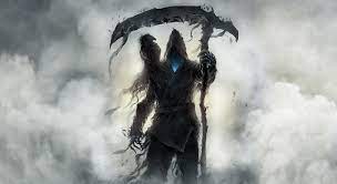 Made with 100% polyester, these creative wall hangings feature . 5058916 Scythe Grim Reaper Wallpaper Cool Wallpapers For Me
