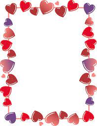 Clip Art Heart Border Valentines Clip Valentines Day Border Valentines Printables Free