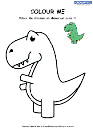 Grab your free copy of one of our most popular and engaging activity packets! Colour Me Dinosaur Coloring Pages Worksheets For Preschool Kindergarten First Grade Art And Craft Worksheets Schoolmykids Com
