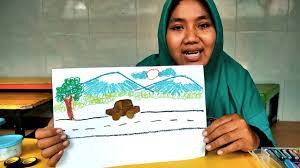 Mencari perbedaan (5) pada dua gambar bis. Kolase Gambar Mobil Dari Daun Kering Sentra Bahan Alam Youtube