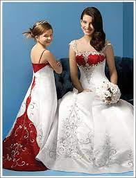 Wedding Dress With Red Repinned By Http Dazzlemeelegant Com Red White Wedding Dress Masquerade Wedding Dresses Red Wedding Dresses