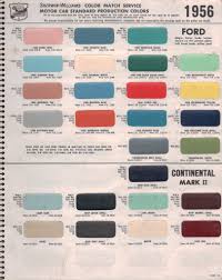 Paint Chips 1956 Ford Lincoln Continental Mark Ii Car Paint Colors Paint Charts Ford