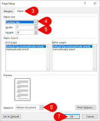 Setting A Precise Custom Paper Size Microsoft Word