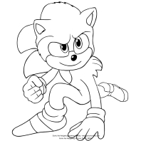 Sonic the hedgehog coloring book pages compilation sonamy rainbow splash. Sonic The Hedgehog Coloring Page