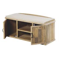 Banc De Rangement 2 Portes En Sapin Massif Banc De Rangement Rangement Et Sapin