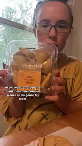 mini pumpkin scones 😍 #OverwatchMe #andGO #targetfinds #fallhaul  #falltargetfinds #pumpkinscone #pumpkinspice