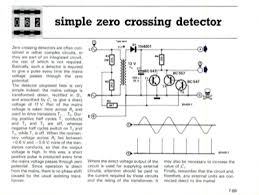 Zero crossing detectors can be used as frequency counters and for switching purposes in. Simple Zero Crossing Detector Elektor Magazine