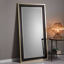 Black And Gold Mirror Frame Gallery Black Gold Edmonton Leaner Mirror 156x80cm Leaner Mirror Mirror Light Space