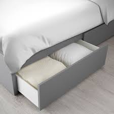 Malm Bettgestell Hoch Mit 4 Schubladen Grau Las Ikea Schweiz Schon bett 100x200 weiss mit bettkasten mit bildern bett. ikea