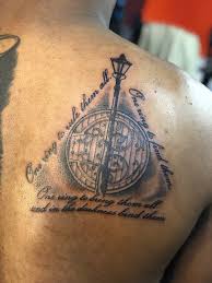 The lord of the rings books and films have millions of fans, so it really shouldn't come as too much of a shock that many people are interested in getting a lord of the rings tattoo. Harry Potter Deathly Hallows Lord Of The Rings Hobbit Chronicles Of Narnia Lord Of The Rings Tattoo Hobbit Tattoo Narnia Tattoo