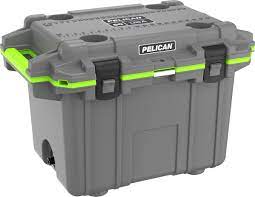 Full catalog of pelican elite coolers in stock and ready to ship, including the 14qt, 20qt, 30qt, 50qt, 45qt wheeled, and dayventure soft coolers. Amazon Com Pelican Elite 50 Quart Cooler Dark Grey Green Sports Outdoors