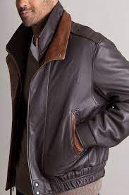 Sleek Yet Rugged This Handsome Jacket Is Made From Norwegian Lambskin That Has Been Drum Mens Leather Bomber Jacket Brown Leather Bomber Jacket Leather Jacket