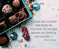 La Vie Est Comme Une Boite De Chocolat Tu Ne Sais Jamais Sur Quoi Tu Vas Tomber Boite Chocolat Citation Pensee Forrest Gump