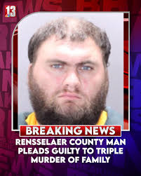 BREAKING: Joshua Fowler, 26, admitted to killing his wife Whitney Fowler,  father Wilson Fowler and step-grandmother Anita Crandall at their  Cropseyville home in the town of Grafton.