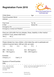 The Stunning 001 Template Ideas Free Printable Camp Registration Form Throughout Camp Registration Form Template Images B In 2020 Registration Form Word Template Words