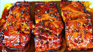 Honey Garlic Glazed Salmon Recipe Easy Salmon Recipe Youtube