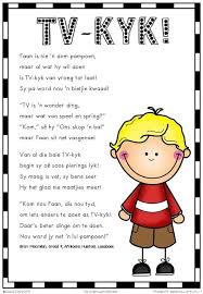 Lekker afrikaanse gedigte en idees. Gr 4 Ht Gekry Op Fb Kids Preschool Learning Afrikaans Language Kids Poems