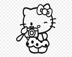Maybe you would like to learn more about one of these? Vinilo Infantil Hello Kitty Fotografa Miss Hello Hello Kitty Clipart Black And White Stunning Free Transparent Png Clipart Images Free Download