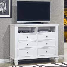 Well, that is their main purpose, but these useful storage units can also be used to decorate your house. Sandy Beach Media Chest In White Finish By Coaster 201306