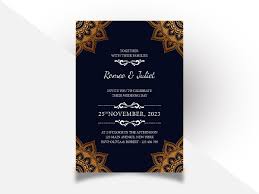 Romeo and juliet major project. Colorful Mandala With Wedding Invitation Card Design Template Uplabs