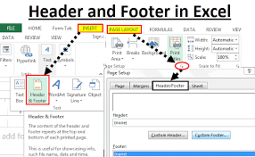 header and footer in excel add remove header footer in