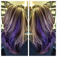 Highlight Lowlight With Pops Of Purple Hair Styles Hair Purple Hair