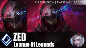 It's been one of the most popular games of all time and currently one of the biggest esports. Painting Process Zed Splash Art Tutorial League Of Legends Art Youtube