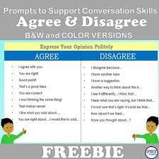 Disagree Respectfully Social Skills Lessons Teaching Social Skills Speech Therapy Activities