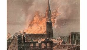La flèche de la cathédrale, haute de. Patrimoine Notre Dame De Paris Un Incendie Qui Rappelle Ceux De Notre Dame De Strasbourg