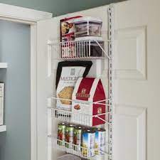 Door can be installed to conveniently open from left or right. Amazon Com Closetmaid 1231 Adjustable 8 Tier Wall And Door Rack 77 Inch Height X 12 Inch Wide White Home Kitchen