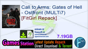 Offering unrivalled immersion to give the most legitimate wwii rts/rtt to date. Call To Arms Gates Of Hell Ostfront Multi7 Fitgirl Repack Free Download
