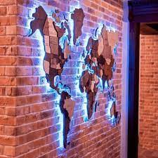Download Acrylic 3d Led World Map For Wall Best Luminous Travel Map