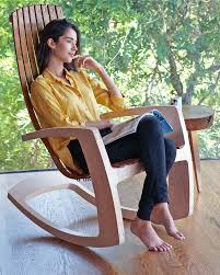 J Rusten Studio Crafted Sculptural Modern Rocking Chair In Maple And Walnut In 2020 Modern Rocking Chair Traditional Rocking Chairs Rocking Chair Plans