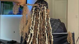 The full lace is one size cap fits all with adjustable strips and comfortable band. Butterfly Bob Faux Locs Tutorial Blonde Butterfly Locs Very Detailed Youtube