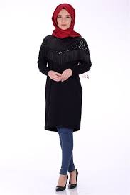 Payet Detay Sacakli Tunik 1060 Siyah Tunik Modelleri Kirazgiyim Siyah Tunik Payet Siyah
