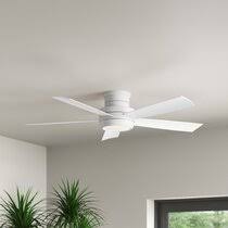 The flush mount design is perfect for rooms with low ceilings. White Cream Ceiling Fans You Ll Love In 2021 Wayfair