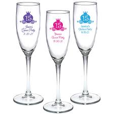 Shop personalized wedding napkins for a fun way to add a pop of color and a personalized touch in an unexpected place. Quinceanera Personalized Champagne Flutes Favors Flowers