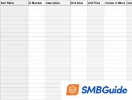 It features a table with inventory number, item description, purchase price, quantity and location columns. How To Create An Inventory Sheet With Free Sample Download