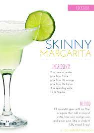 Healthy Cocktails Skinny Drink Recipes Skinny Margaritas Margarita Ingredients Skinny Margarita Ingredients Skinny Margarita