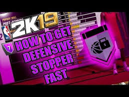 Fastest Way To Get Defensive Stopper Badge On Hall Of Fame Nba 2k19 Ba Badge Music Do Hall Of Fame