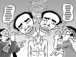 Kartun Benny Kontan Januari 2015 Bingung Karena Banyak Bisikan Komik Lucu Kartun Lucu
