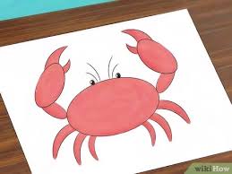 Draw the center of the body. How To Draw A Crab 10 Steps With Pictures Wikihow