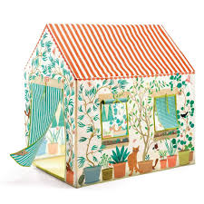 Casa Colorata Tenda In Tessuto Djeco Maison 100x105x75cm Nel 2020 Tenda Da Gioco Casa Dei Giochi Casette Da Gioco
