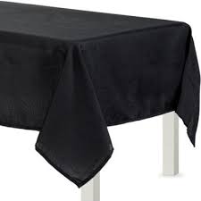 Black And White Striped Tablecloth Party City Black Fabric Tablecloth 52in X 70in 2020 Tablecloth Fabric Black Fabric Black Tablecloth