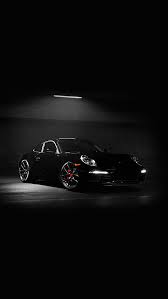 Av48 Porsche Illustration Art Super Car Black Dark Wallpaper