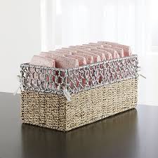 Open Weave Small Changing Table Basket Reviews Crate And Barrel Kids Storage Bins Baby Changing Tables Crate Barrel